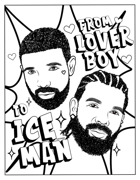 Drizzy Drake Printable Coloring Page