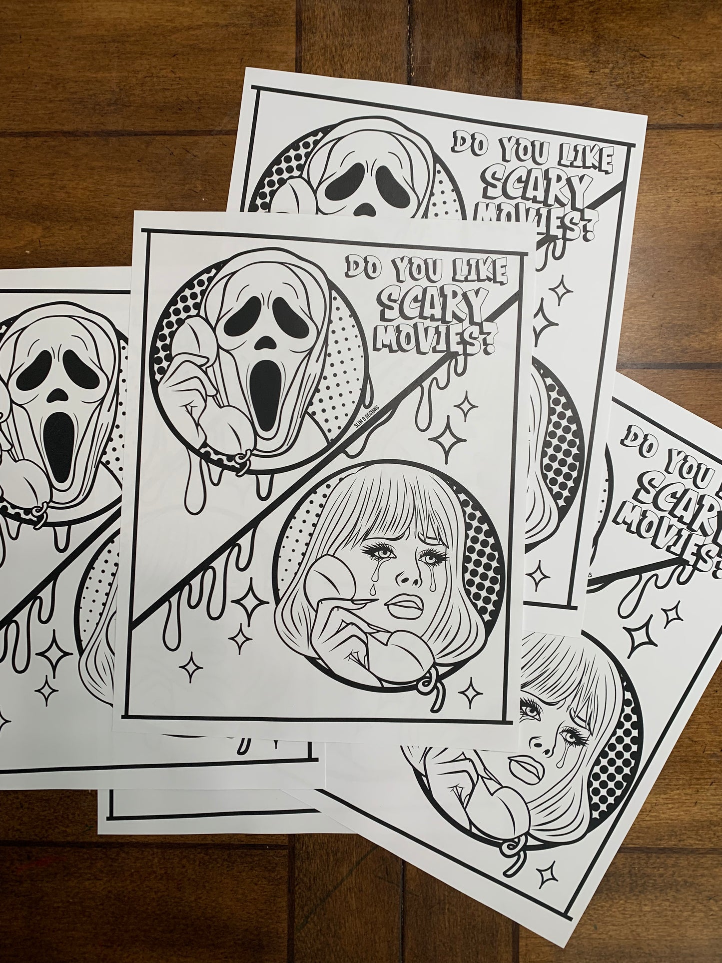 Scream Printable Coloring Page