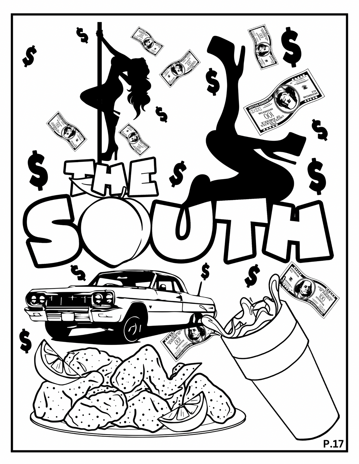 Color The Lyrics Nostalgic Adult Coloring Book: Hip-Hop/Rap & RnB Edition Printable PDF