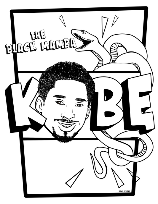 Kobe Bryant Coloring Page