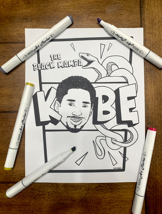 Kobe Bryant Coloring Page