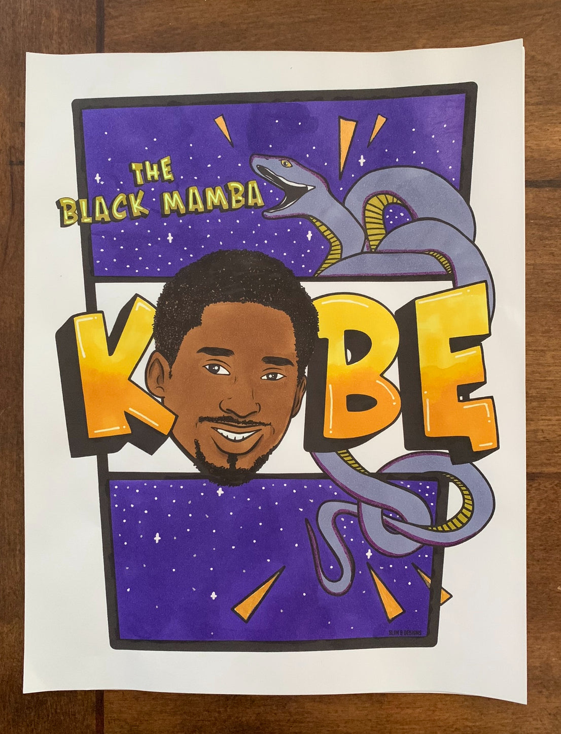 Kobe Bryant Coloring Page