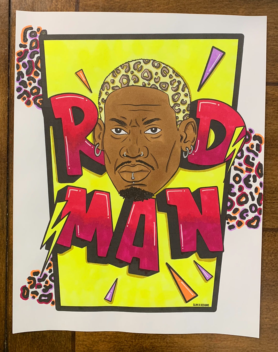 Dennis Rodman Coloring Page
