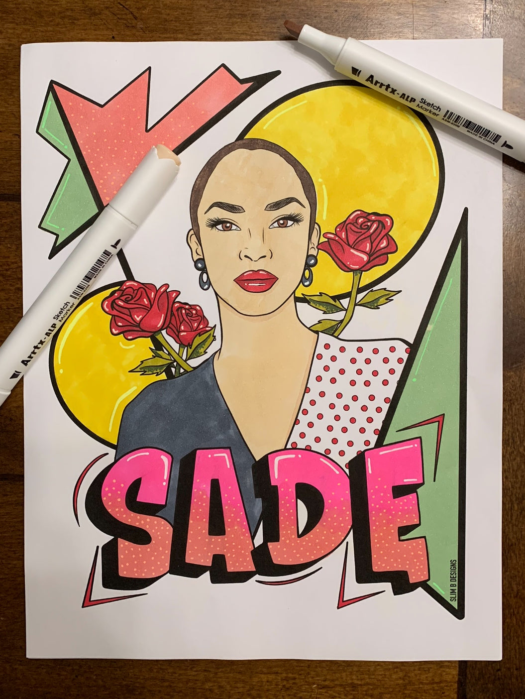 Sade Printable Coloring Page