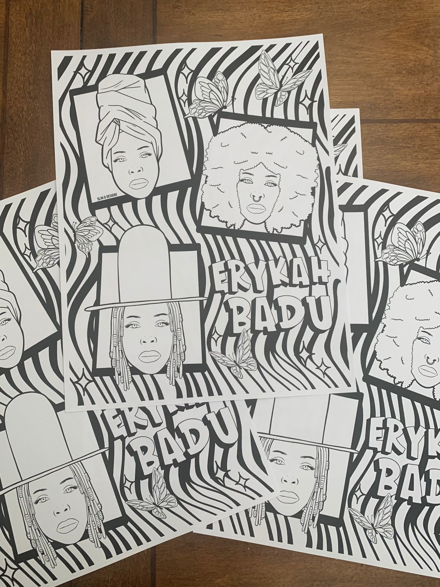 Erykah Badu Printable Coloring Page