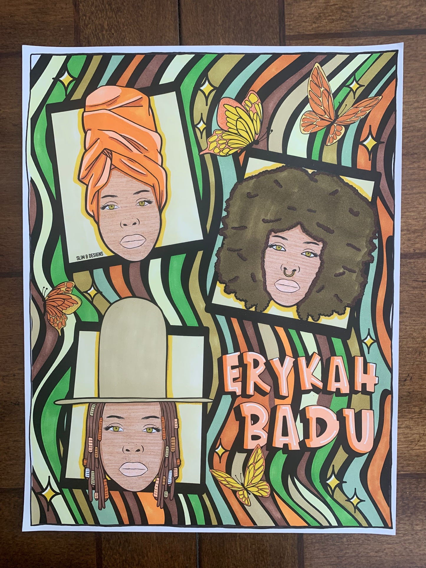 Erykah Badu Printable Coloring Page