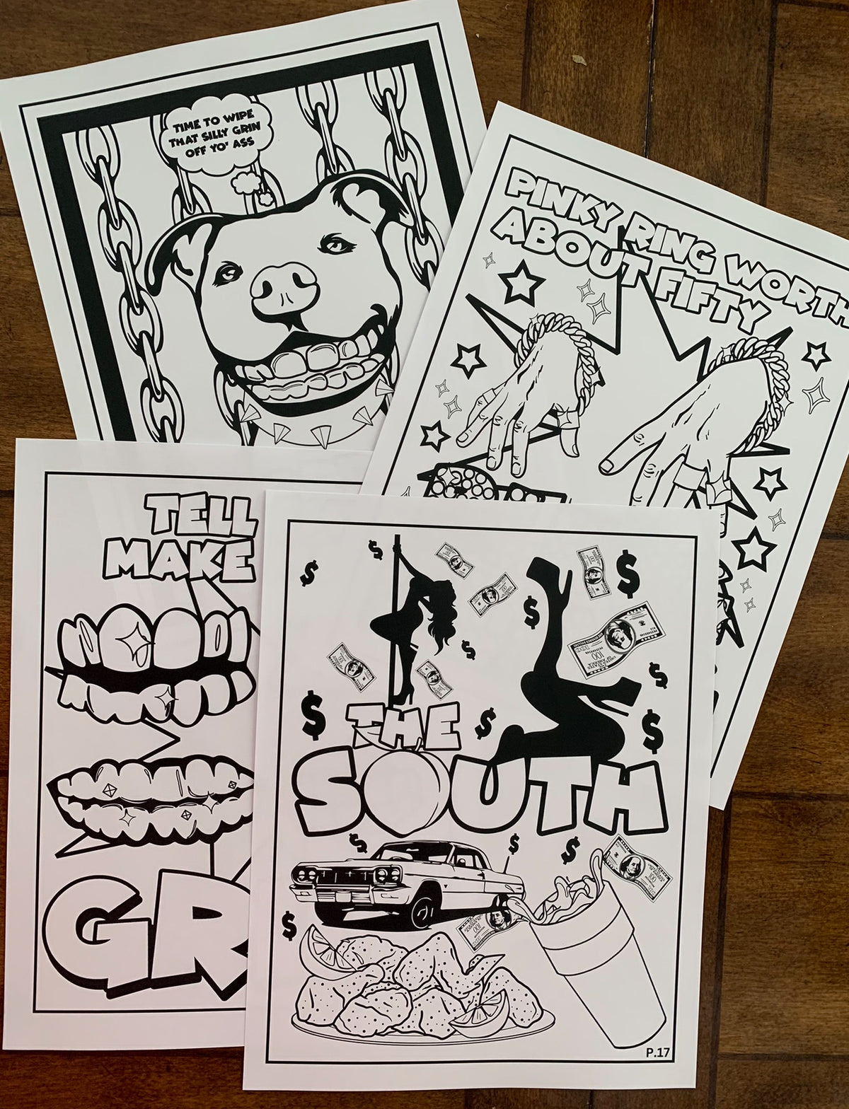 Color The Lyrics Nostalgic Adult Coloring Book: Hip-Hop/Rap & RnB Edition Printable PDF