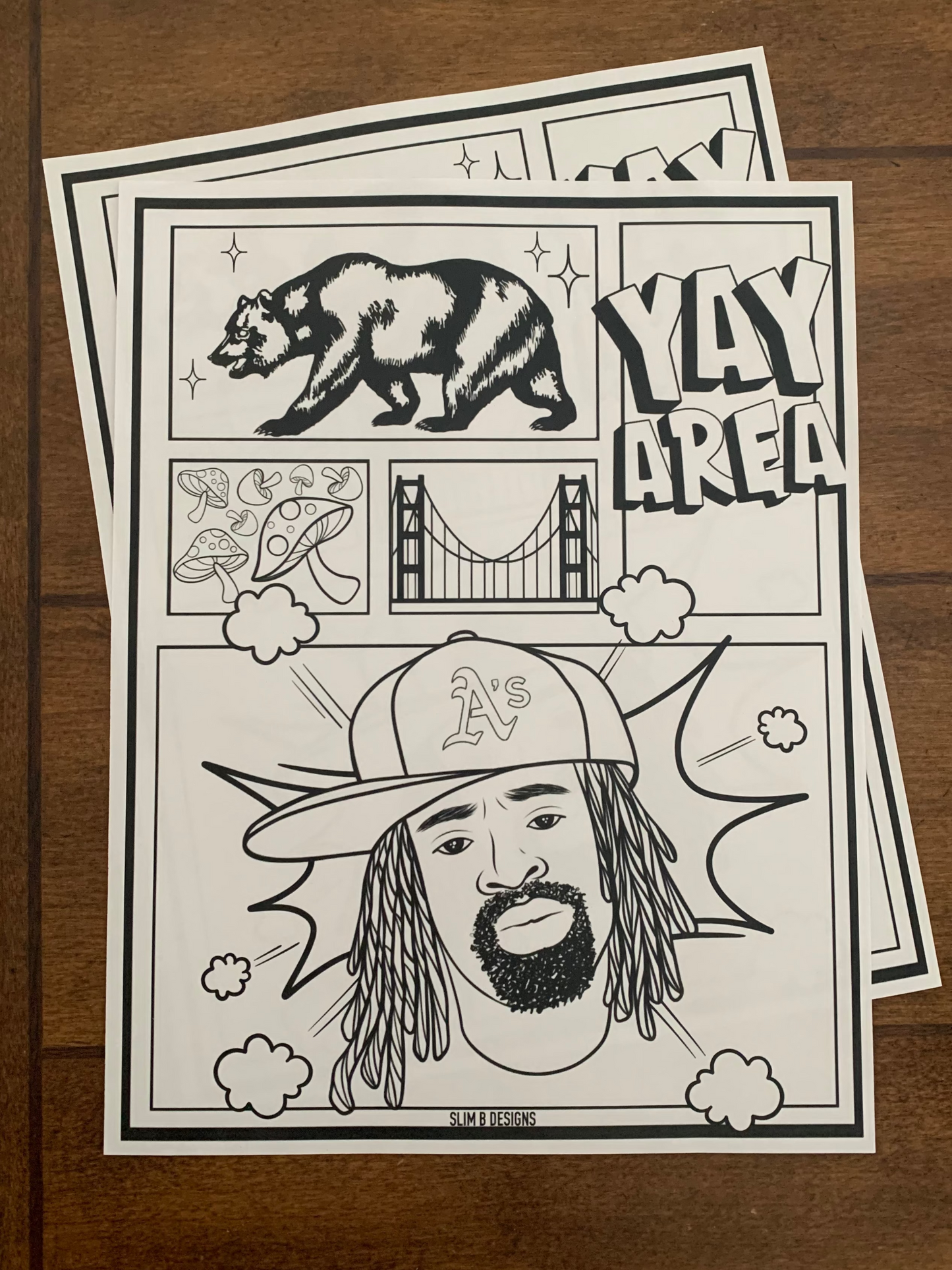 Mac Dre Yay Area Printable Coloring Page