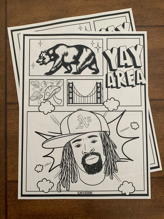Mac Dre Yay Area Printable Coloring Page
